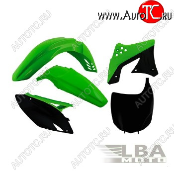 12 749 р. Комплект пластика R-Tech Kawasaki KX250F 09-12 (R-KITKXF-OEM-509) зеленыйчерный  r-kitkxf-oem-509  с доставкой в г. Воронеж