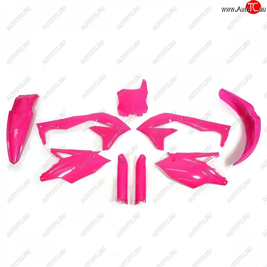 12 749 р. Комплект пластика R-Tech Kawasaki KX450F 16-18 (R-KITKXF-FU0-517) неоновый розовый  r-kitkxf-fu0-517  с доставкой в г. Воронеж