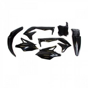 12 749 р. Комплект пластика R-Tech Kawasaki KX450F 16-18 (R-KITKXF-NR0-517) черный  r-kitkxf-nr0-517  с доставкой в г. Воронеж. Увеличить фотографию 1