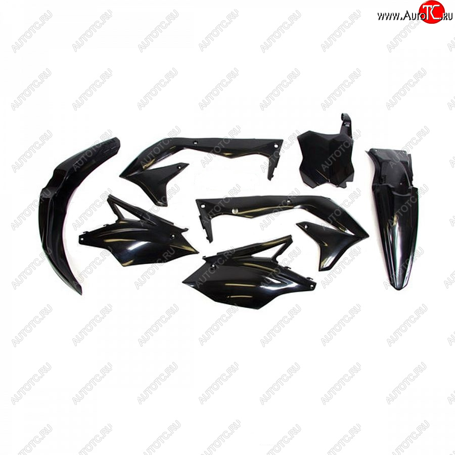 12 749 р. Комплект пластика R-Tech Kawasaki KX450F 16-18 (R-KITKXF-NR0-517) черный  r-kitkxf-nr0-517  с доставкой в г. Воронеж