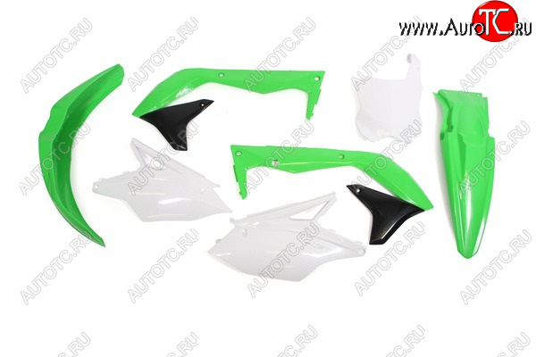 12 749 р. Комплект пластика R-Tech Kawasaki KX450F 16-18 (R-KITKXF-OEM-517) зеленыйбелыйчерный  r-kitkxf-oem-517  с доставкой в г. Воронеж
