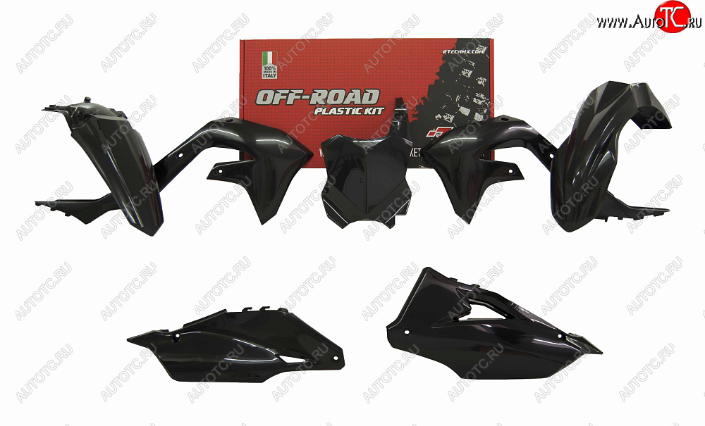12 749 р. Комплект пластика R-Tech Kawasaki KX450F 19-20 (R-KITKXF-NR0-599) черный  r-kitkxf-nr0-599  с доставкой в г. Воронеж