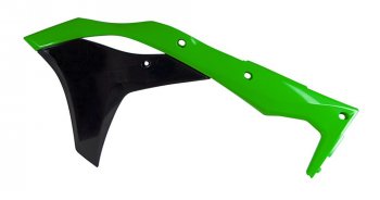 7 399 р. Обтекатели радиатора R-Tech Kawasaki KX250F 17-20 (R-CVKXFVENR17) зеленыечерные  r-cvkxfvenr17  с доставкой в г. Воронеж. Увеличить фотографию 1