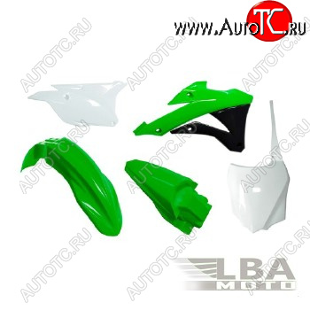 12 749 р. Комплект пластика R-Tech Kawasaki KX85100 14-17 (R-KITKX0-OEM-598) зеленыйчерныйбелый  r-kitkx0-oem-598  с доставкой в г. Воронеж