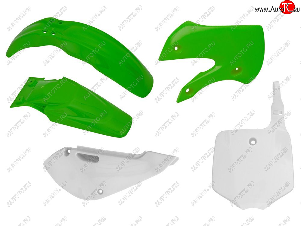 12 749 р. Комплект пластика R-Tech Kawasaki KX65 01-21 (R-KITKX0-OEM-508) Зелено-Белый  r-kitkx0-oem-508  с доставкой в г. Воронеж
