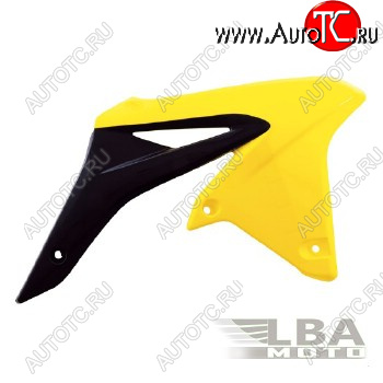 7 399 р. Обтекатели радиатора R-Tech Suzuki RMZ250 10-17 (R-CVRMZGINR10) желтыечерные  r-cvrmzginr10  с доставкой в г. Воронеж