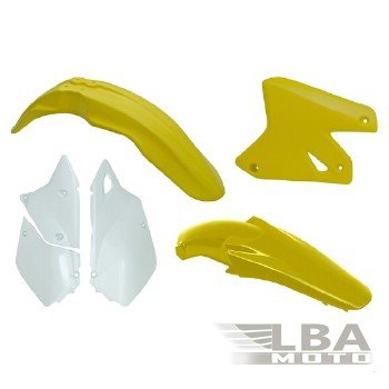 11 799 р. Комплект пластика R-Tech Suzuki DRZ400 00-09 (R-KITDRZ-OEM-411) желтыйбелый  r-kitdrz-oem-411  с доставкой в г. Воронеж. Увеличить фотографию 1