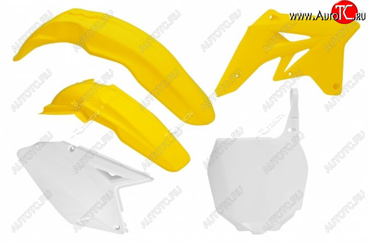 12 749 р. Комплект пластика R-Tech Suzuki RMZ250 07-09 (R-KITRMZ-OEM-507) желтыйбелый  r-kitrmz-oem-507  с доставкой в г. Воронеж