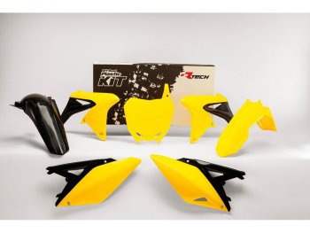 12 749 р. Комплект пластика R-Tech Suzuki RM-Z250 10-18 (R-KITRMZ-OEM-511) Желто-Черный  r-kitrmz-oem-511  с доставкой в г. Воронеж. Увеличить фотографию 1
