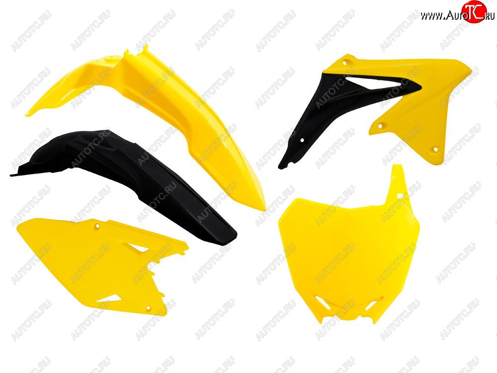 12 749 р. Комплект пластика R-Tech Suzuki RM-Z450 08-17 (R-KITRMZ-OEM-508) Желто-Черный  r-kitrmz-oem-508  с доставкой в г. Воронеж
