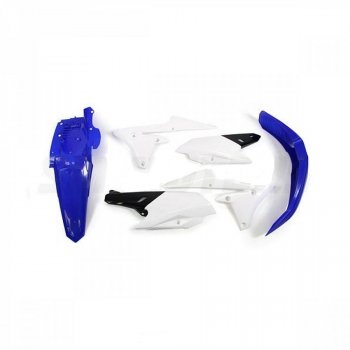 12 749 р. Комплект пластика R-Tech Yamaha WR250F 15-18, WR450F 16-18 (R-KITWRF-OEM-415) синийбелый  r-kitwrf-oem-415  с доставкой в г. Воронеж. Увеличить фотографию 1