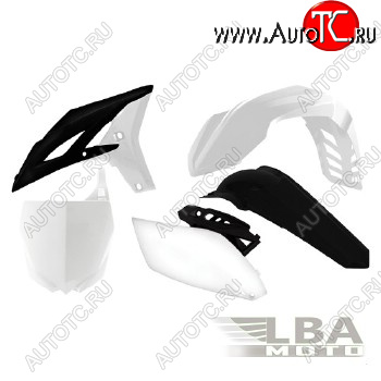 12 749 р. Комплект пластика R-Tech Yamaha YZ250F 10-13 (R-KITYZF-BN1-510) черныйбелый  r-kityzf-bn1-510  с доставкой в г. Воронеж