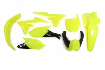 14 999 р. Комплект пластика R-Tech Yamaha YZ250F 14-18, YZ450F 14-17 (R-KITYZF-GF0-614) неоновый желтыйчерный  r-kityzf-gf0-614  с доставкой в г. Воронеж. Увеличить фотографию 1