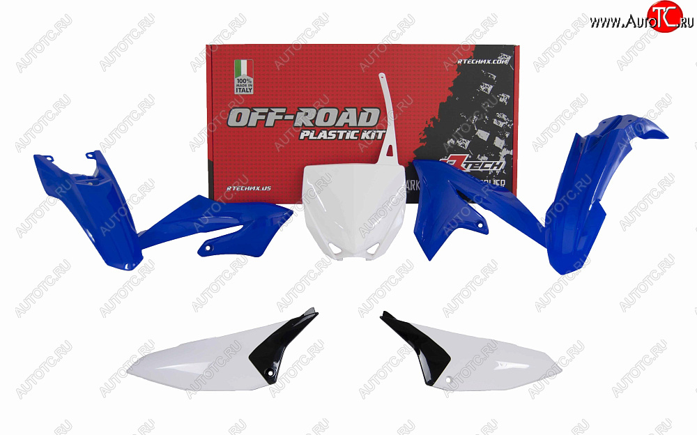 12 749 р. Комплект пластика R-Tech Yamaha YZ65 18-20 (R-KITYZ0-OEM-565) синийбелыйчерный  r-kityz0-oem-565  с доставкой в г. Воронеж