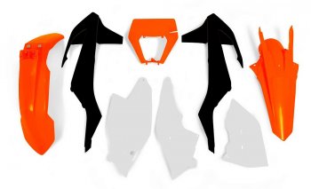 14 999 р. Комплект пластика R-Tech KTM EXCEXC-FXC-W 17-18 (R-KITKTM-OEM-517) оранжевыйбелыйчерный  r-kitktm-oem-517  с доставкой в г. Воронеж. Увеличить фотографию 1