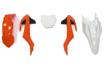 12 749 р. Комплект пластика R-Tech KTM SX65 16-18 (R-KITKTM-O16-500) оранжевыйбелый  r-kitktm-o16-500  с доставкой в г. Воронеж. Увеличить фотографию 1