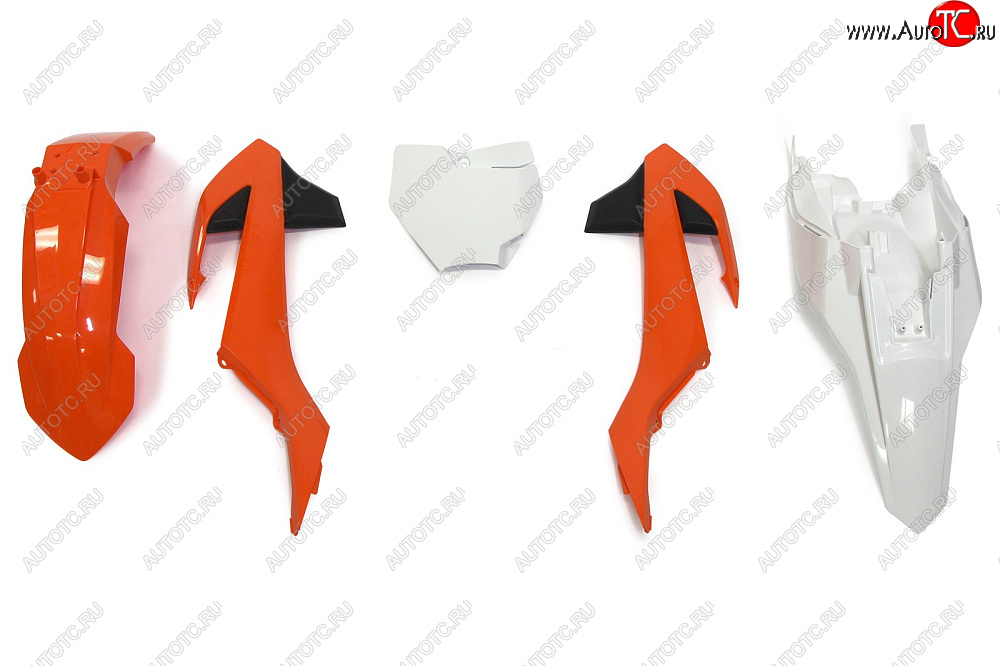 12 749 р. Комплект пластика R-Tech KTM SX65 16-18 (R-KITKTM-O16-500) оранжевыйбелый  r-kitktm-o16-500  с доставкой в г. Воронеж