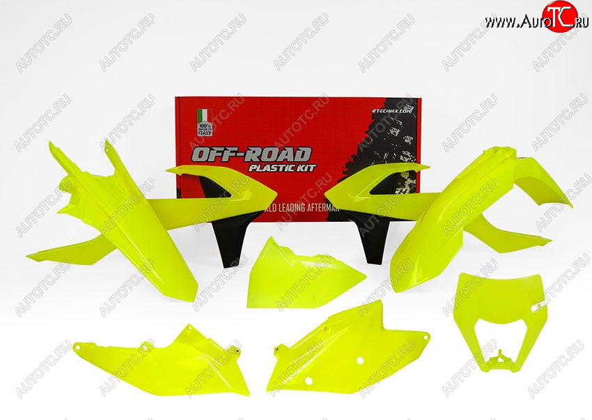 14 999 р. Комплект пластика R-Tech KTM EXCEXC-FXC-W 17-19 (R-KITKTM-GF0-517) неоновый желтый  r-kitktm-gf0-517  с доставкой в г. Воронеж