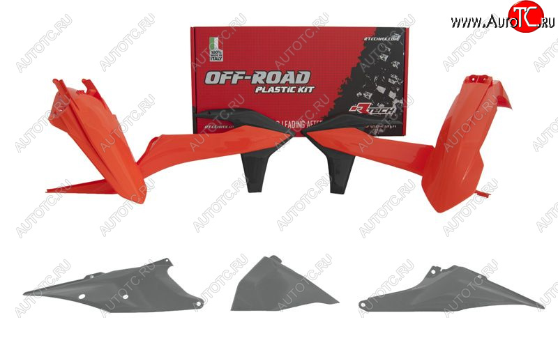 13 999 р. Комплект пластика R-Tech KTM EXCEXCFXC-WXCF-W 125-500 20-22 (R-KITKTM-OEM-421) Серо-оранж-черный  r-kitktm-oem-421  с доставкой в г. Воронеж