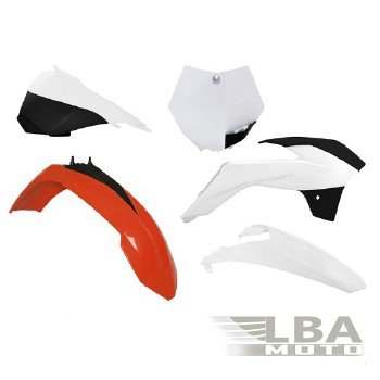 12 749 р. Комплект пластика R-Tech KTM SX85 13-17 (R-KITKTM-OEM-533) оранжевыйбелыйчерный  r-kitktm-oem-533  с доставкой в г. Воронеж. Увеличить фотографию 1