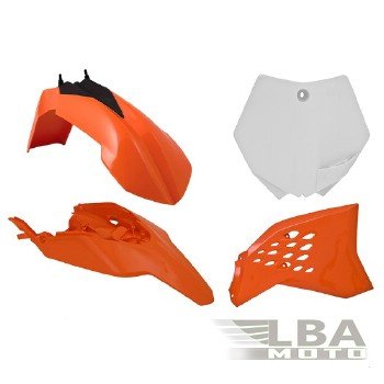 12 749 р. Комплект пластика R-Tech KTM SX65 12-15 (R-KITKTM-OEM-511) оранжевыйбелый  r-kitktm-oem-511  с доставкой в г. Воронеж. Увеличить фотографию 1