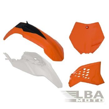 12 749 р. Комплект пластика R-Tech KTM SX65 09-11 (R-KITKTM-O11-508) оранжевыйбелый  r-kitktm-o11-508  с доставкой в г. Воронеж. Увеличить фотографию 1