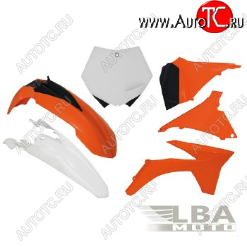 12 749 р. Комплект пластика R-Tech KTM SX125-250 2012, SXF250-450 11-12 (R-KITKTM-OEM-509) оранжбелыйчерный  r-kitktm-oem-509  с доставкой в г. Воронеж