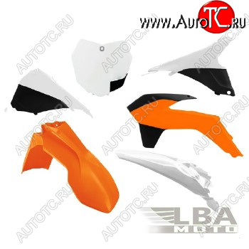 12 749 р. Комплект пластика R-Tech KTM SXSXF 125-450 13-15 (R-KITKTM-OEM-594) оранжбелыйчерный  r-kitktm-oem-594  с доставкой в г. Воронеж