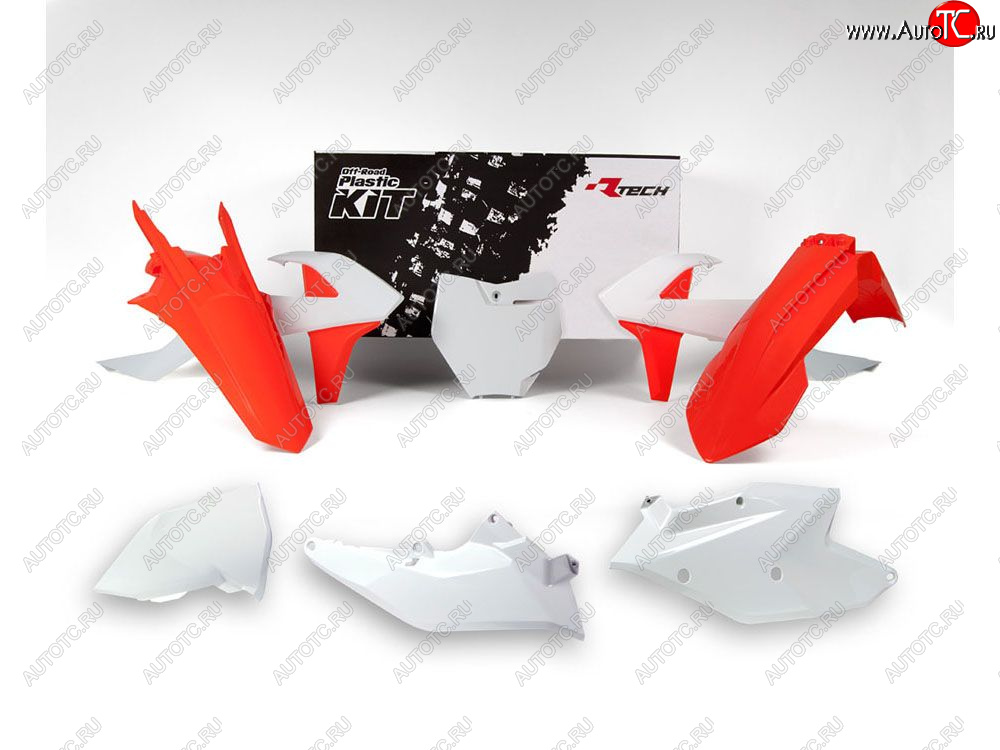 14 999 р. Комплект пластика R-Tech KTM SXSX-F 16-18, XCXC-F 17-18 (R-KITKTM-US2-516) оранжевый-белый  r-kitktm-us2-516  с доставкой в г. Воронеж