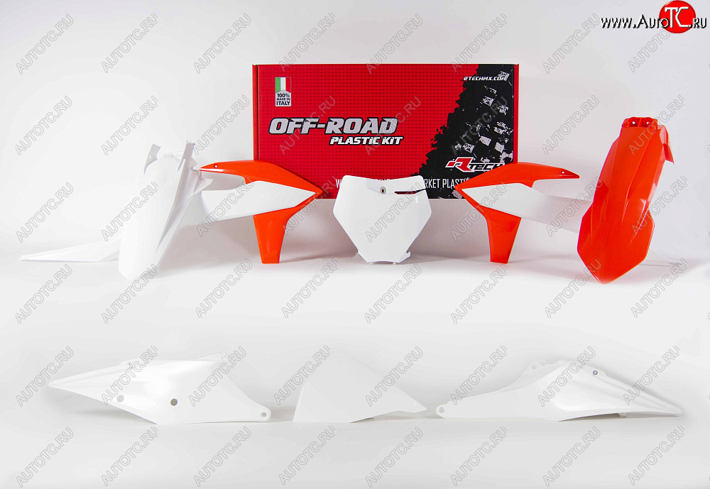 14 999 р. Комплект пластика R-Tech KTM SXSX-FXCXC-F 2019 (R-KITKTM-OEM-599) оранжевый-белый  r-kitktm-oem-599  с доставкой в г. Воронеж