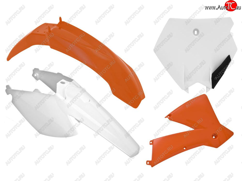 12 749 р. Комплект пластика R-Tech SX85 06-12 (R-KITKTM-O11-507) Оранжево-белый  r-kitktm-o11-507  с доставкой в г. Воронеж