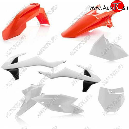 14 999 р. Комплект пластика R-Tech KTM SXSX-F 16-18, XCXC-F 17-18 (R-KITKTM-OEM-526) Бело-Черно-Оранжевый  r-kitktm-oem-526  с доставкой в г. Воронеж