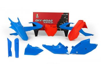 16 349 р. Комплект пластика R-Tech KTM SXSX-F 16-18, XCXC-F 17-18 (R-KITKTM-CL0-518) Сине-Оранжево-Черный  r-kitktm-cl0-518  с доставкой в г. Воронеж. Увеличить фотографию 1