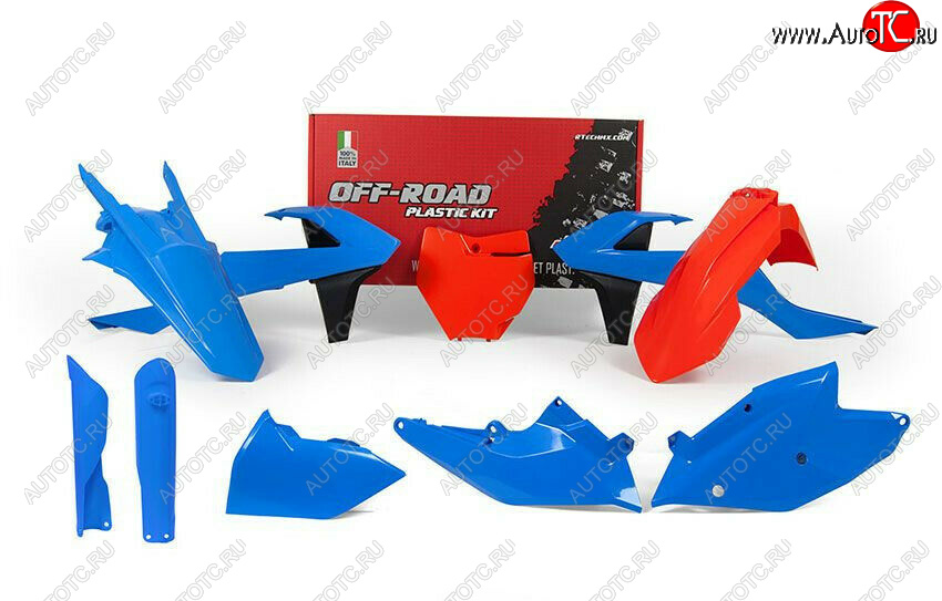 16 349 р. Комплект пластика R-Tech KTM SXSX-F 16-18, XCXC-F 17-18 (R-KITKTM-CL0-518) Сине-Оранжево-Черный  r-kitktm-cl0-518  с доставкой в г. Воронеж