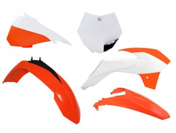 13 999 р. Комплект пластика R-Tech KTM SX 8513-17 (R-KITKTM-OEM-593) Бело-Оранжевый  r-kitktm-oem-593  с доставкой в г. Воронеж. Увеличить фотографию 1