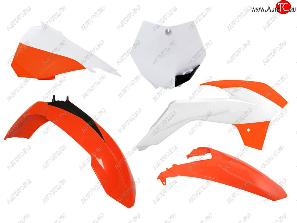 13 999 р. Комплект пластика R-Tech KTM SX 8513-17 (R-KITKTM-OEM-593) Бело-Оранжевый  r-kitktm-oem-593  с доставкой в г. Воронеж