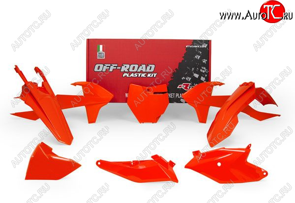 13 999 р. Комплект пластика R-Tech KTM SX85 18-22 (R-KITKTM-AN0-185) Оранжевый Неон  r-kitktm-an0-185  с доставкой в г. Воронеж
