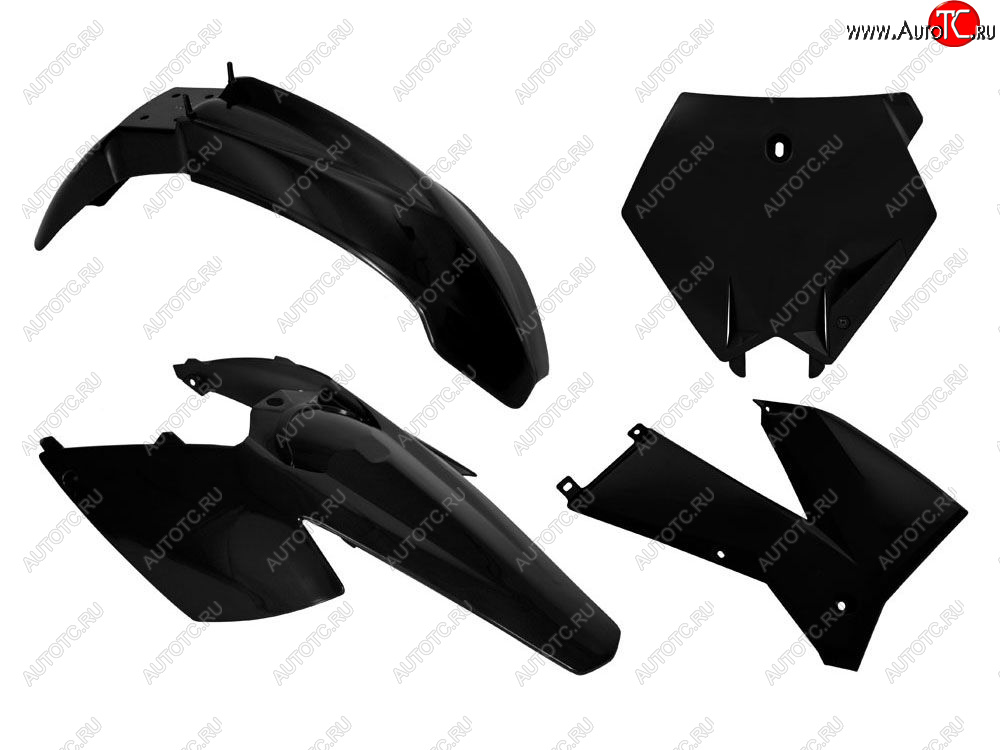 12 749 р. Комплект пластика R-Tech KTM SXSXF 125-525 05-06,XCXCF 125-525 05-07 (R-KITKTM-NR0-504) Черный  r-kitktm-nr0-504  с доставкой в г. Воронеж