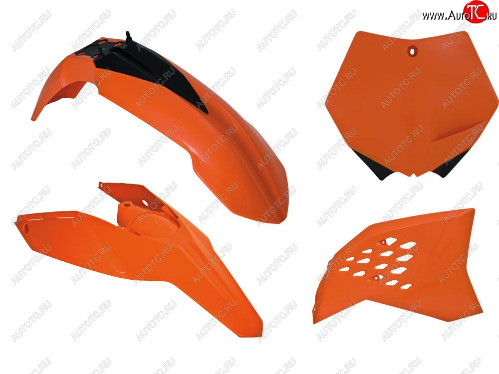 12 749 р. Комплект пластика R-Tech KTM SXSXF 07-10, EXCEXCF 08-11 (R-KITKTM-AR0-505) Оранжевый  r-kitktm-ar0-505  с доставкой в г. Воронеж