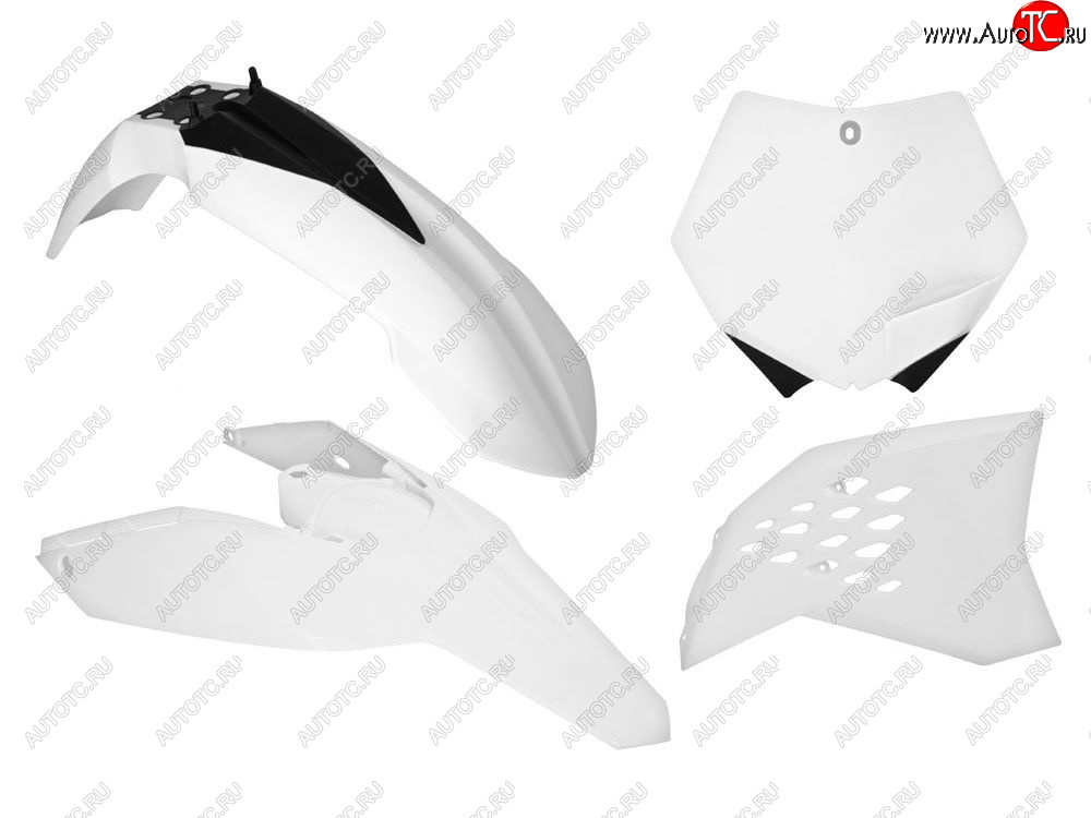 12 749 р. Комплект пластика R-Tech KTM SXSXF 07-10, EXCEXCF 08-11 (R-KITKTM-BN0-505) Белый  r-kitktm-bn0-505  с доставкой в г. Воронеж