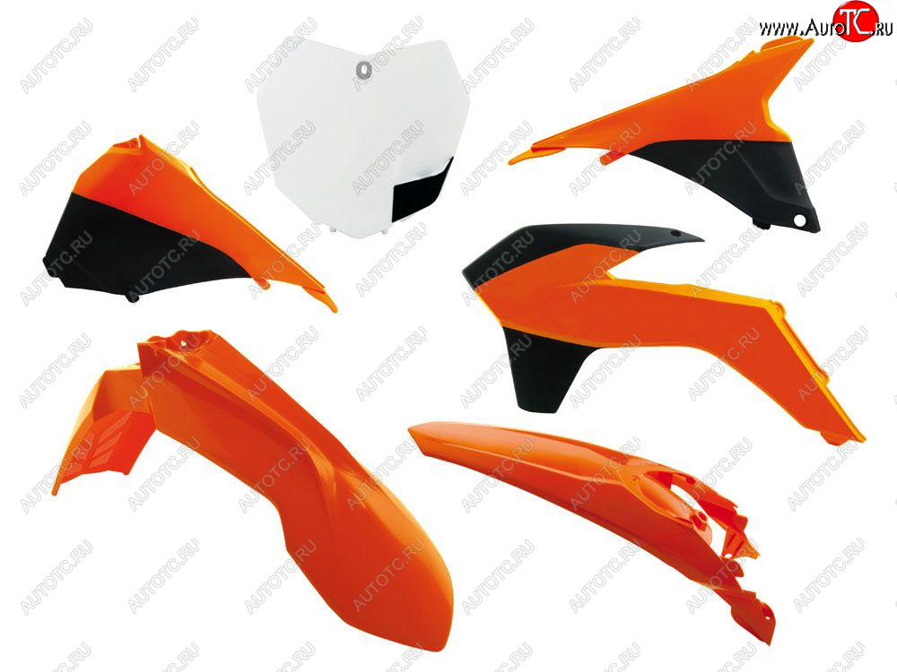 12 749 р. Комплект пластика R-Tech KTM SXSXF 125150250350450 13-15 (R-KITKTM-OEM-512) Бело-Черно-Оранж  r-kitktm-oem-512  с доставкой в г. Воронеж