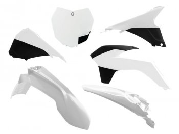 12 749 р. Комплект пластика R-Tech KTM SXSXF 125150250350450 13-15 (R-KITKTM-BN0-512) Бело-Черный  r-kitktm-bn0-512  с доставкой в г. Воронеж. Увеличить фотографию 1