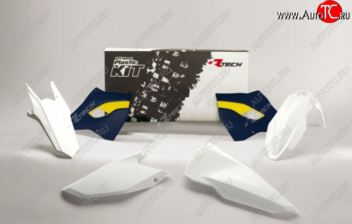 11 799 р. Комплект пластика R-Tech Husqvarna TEFE 15-16 (R-KITHSQ-OEM-416) белыйсиний  r-kithsq-oem-416  с доставкой в г. Воронеж