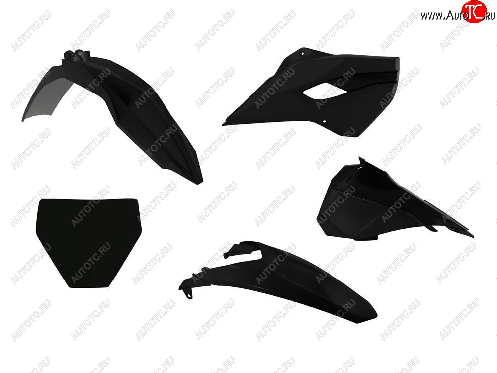 12 749 р. Комплект пластика R-Tech Husqvarna TC85 14-17 (R-KITHSQ-NR0-509) черный  r-kithsq-nr0-509  с доставкой в г. Воронеж