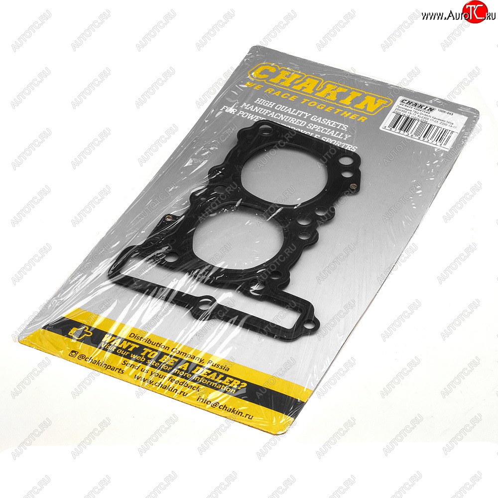 2 449 р. Прокладка ГБЦ CHAKIN Kawasaki Ninja 250300 13-17, KLE300 17-23, Z250 13-17, Z300 14-18 11004-0734  100k-043  с доставкой в г. Воронеж
