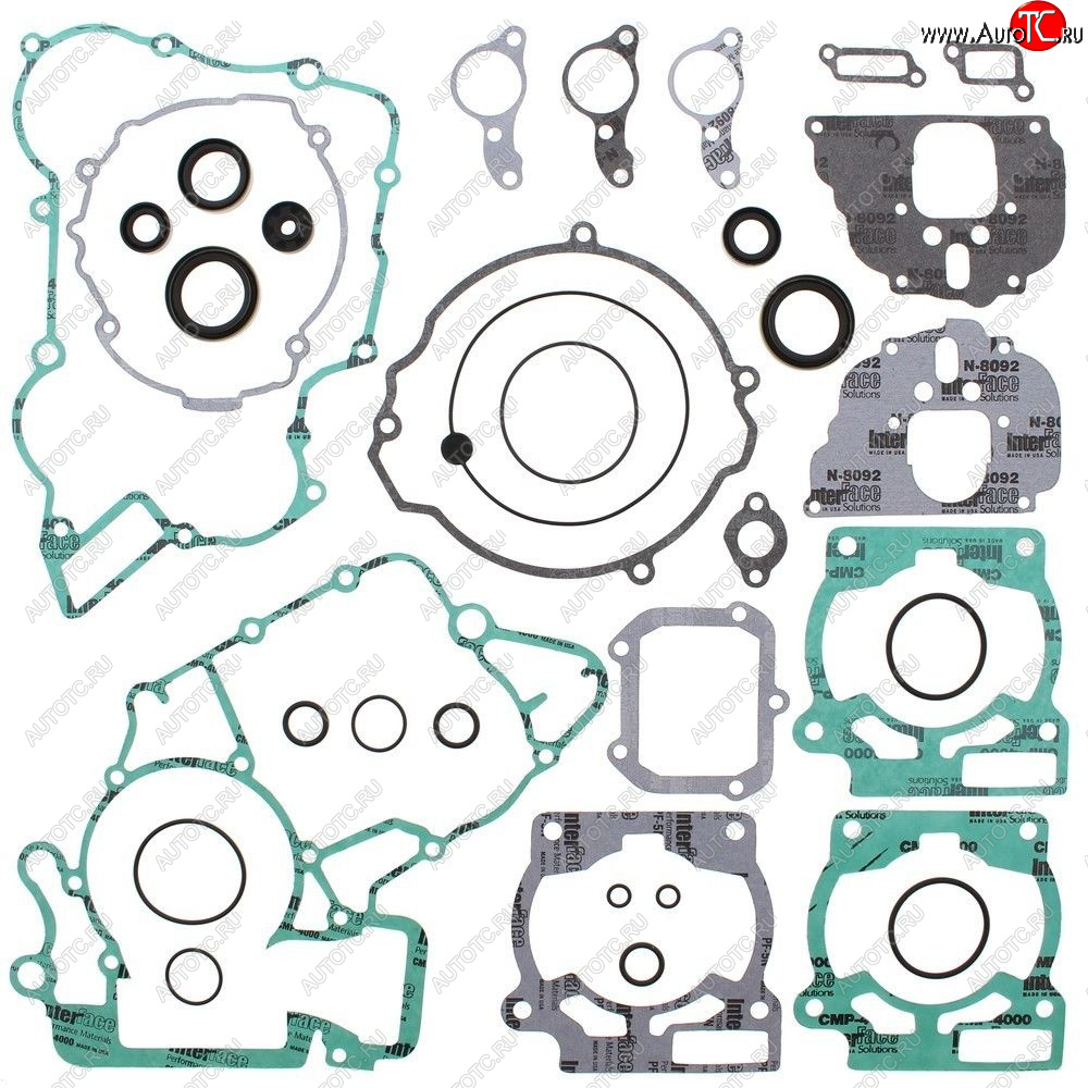 9 349 р. Комплект прокладок и сальников  WINDEROSA KTM 125EXC 05-06 125SX 02-15  125TC 14-15 (811309)  811309  с доставкой в г. Воронеж