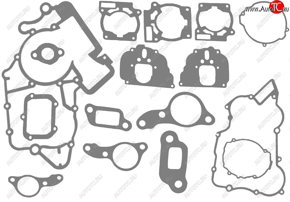 3 389 р. Комплект прокладок CHAKIN для мотоцикла KTM 125SX 07-15 144SX 07-08 150SX 09-15 XC 10-14  0kkt-005  с доставкой в г. Воронеж