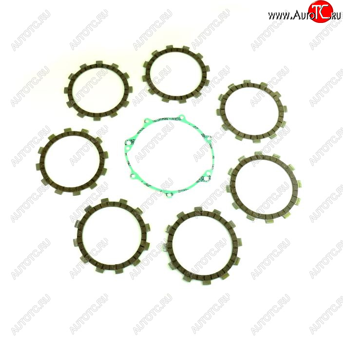 6 279 р. Компл. фрикц. дисков сцепл.+прокладка Athena Yamaha WR250R 08-13, WR250X 08-11  p40230099  с доставкой в г. Воронеж