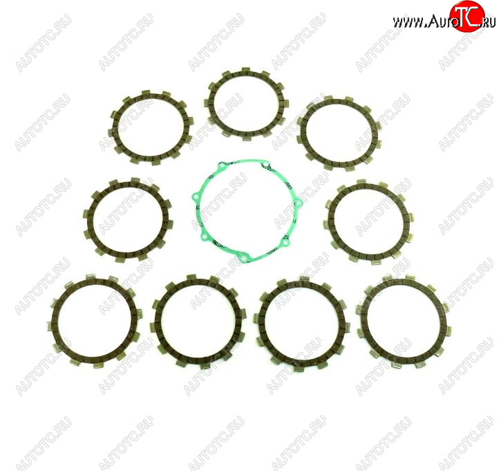 7 859 р. Компл. фрикц. дисков сцепл.+прокладка Athena Yamaha YZ250F 01-13, WR250F 01-13  p40230106  с доставкой в г. Воронеж