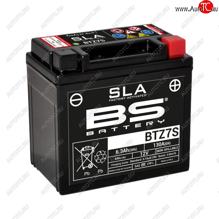 4 949 р. Аккумулятор BS-BATTERY BTZ7SYTZ7S SLA  300635  с доставкой в г. Воронеж
